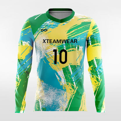 Pop Camouflage Ⅴ - Customized Men's Sublimated Long Sleeve Soccer Jersey