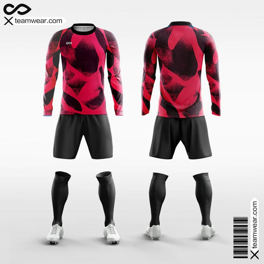 Pop Camouflage Style 3 - Men's Sublimated Long Sleeve Soccer Kit