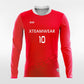 Dragon Vein - Customized Men's Long Sleeve Soccer Jersey