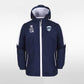 Pure - Customized Kids Waterproof Hooded Blue Rain Jacket